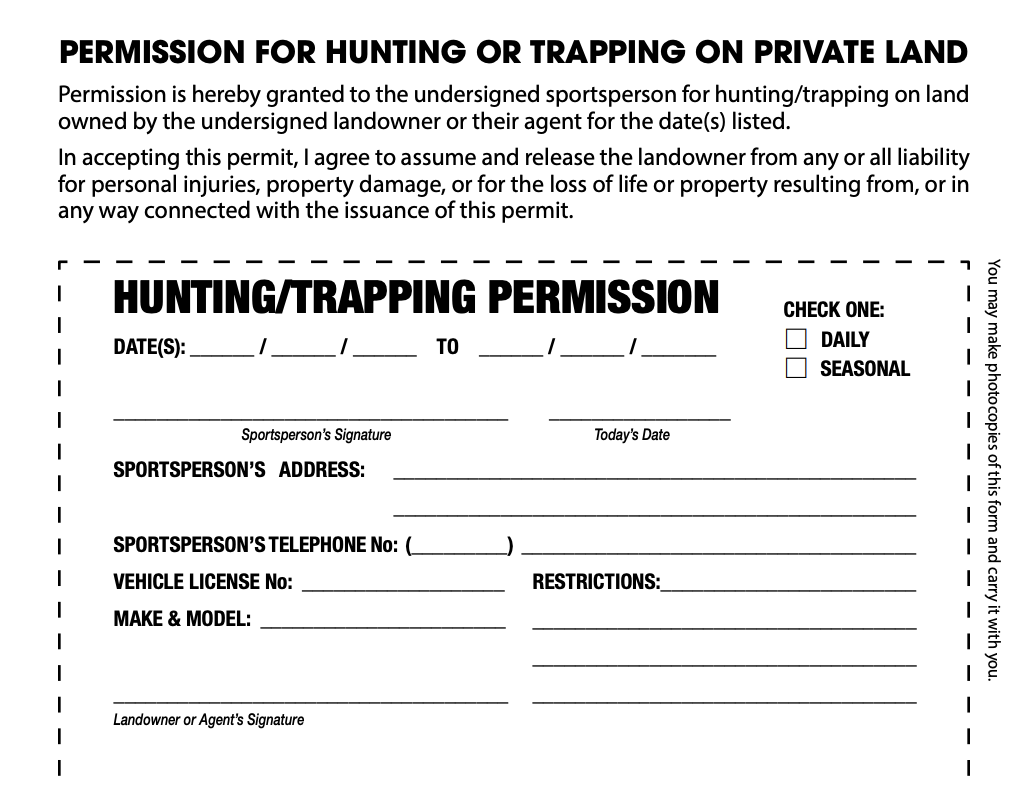 How To Get Hunting Permission On Private Land Free